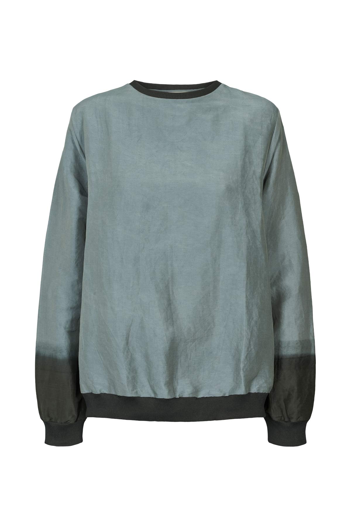 Ommi - Horizon sweat top I Grey/black 4 - Rabens Saloner - DK