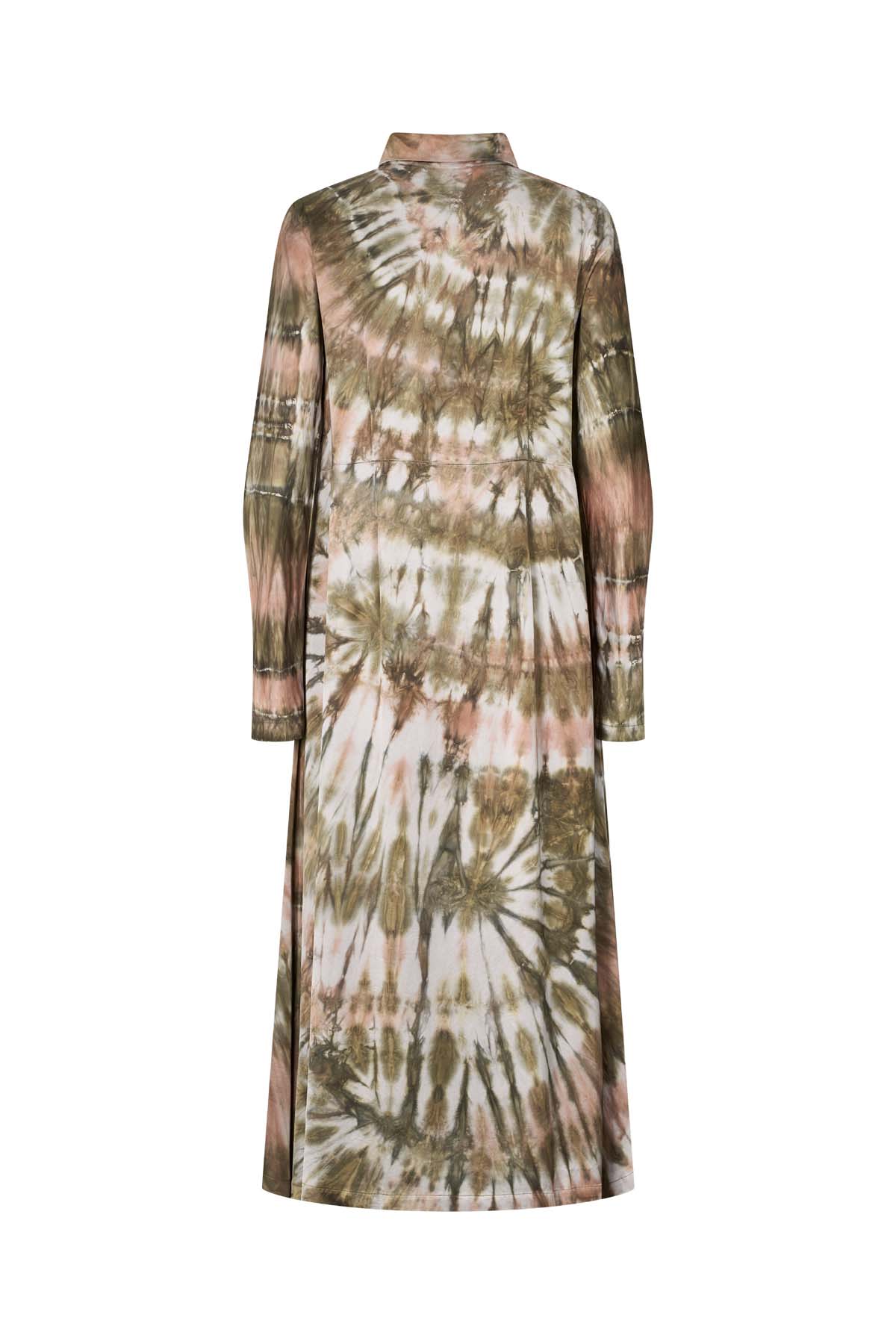 Vija - Lava button dress I Rust combo 5 - Rabens Saloner - DK