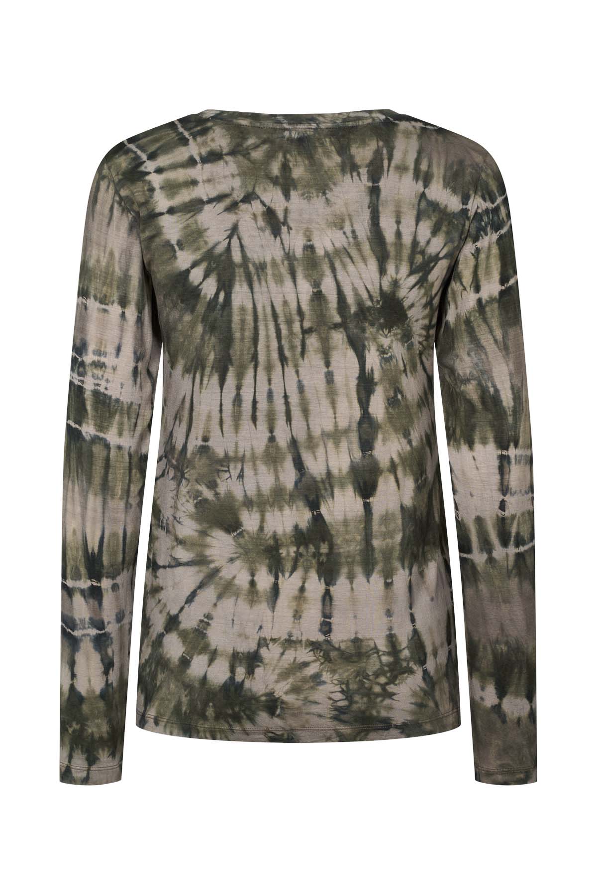 Xenia - Lava jersey t-shirt I Grey green combo 5 - Rabens Saloner - DK