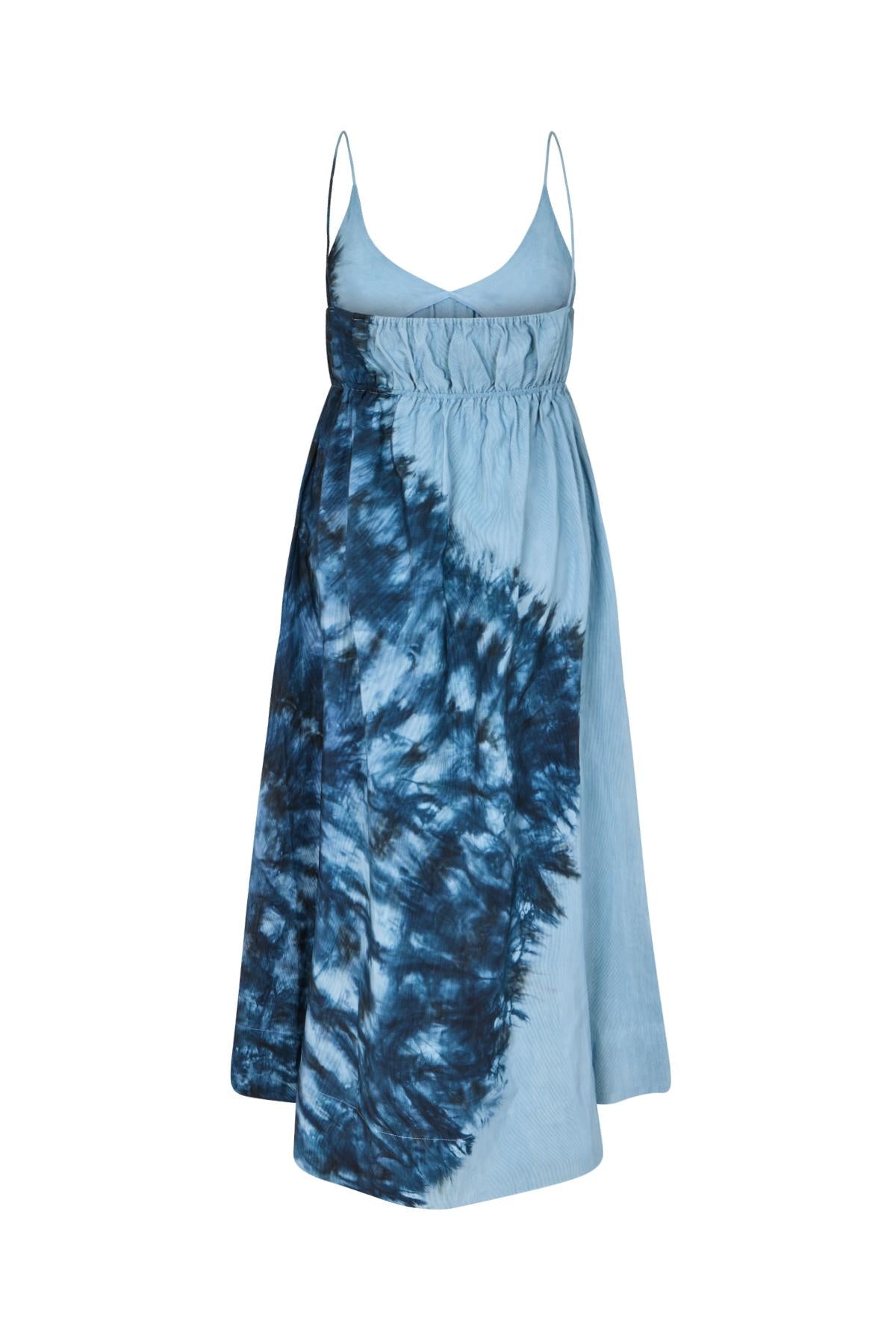 Maple - Lava v-front dress I Blue combo 5 - Rabens Saloner - DK