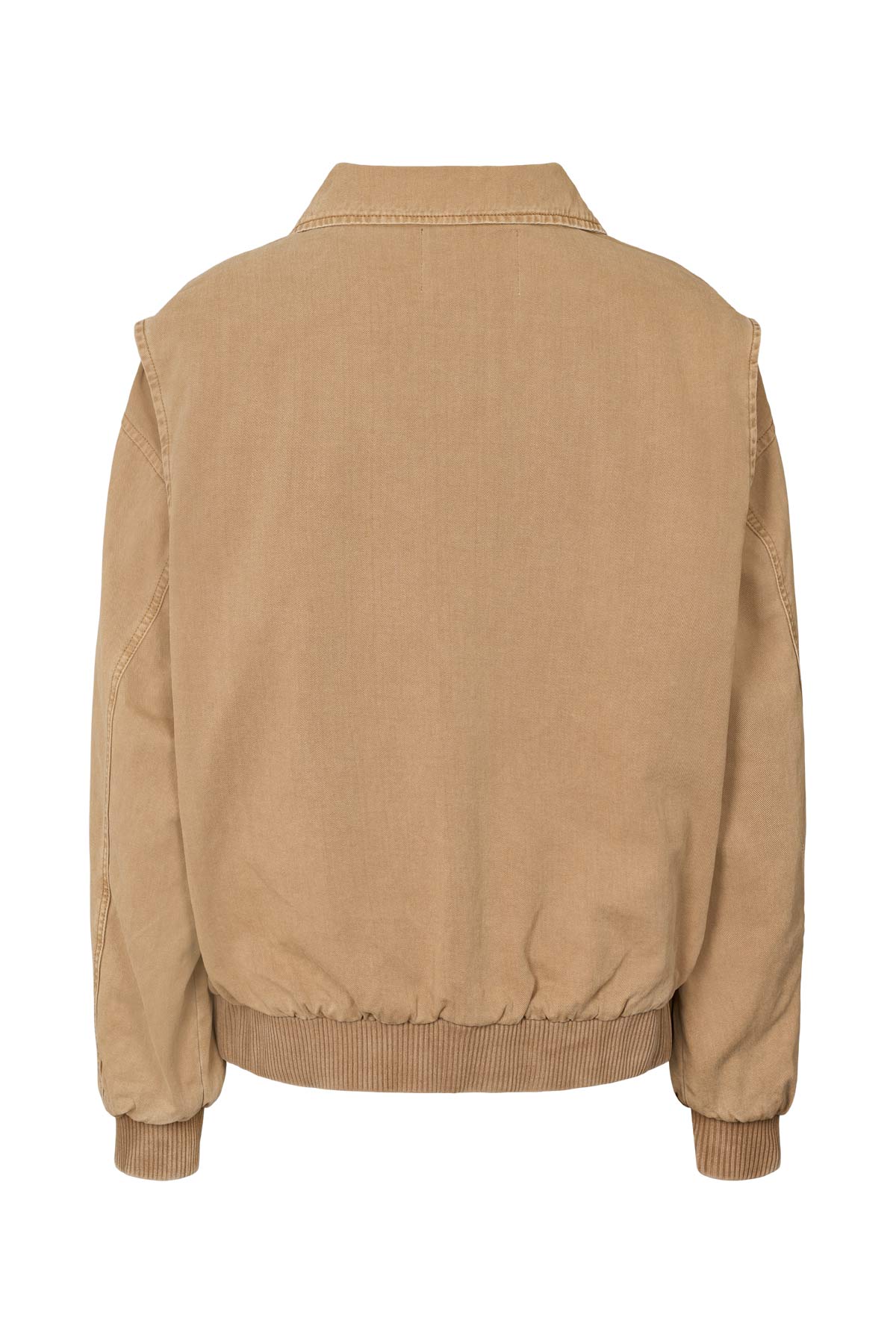 Ezmira - Canvas padded bomber I Washed tobacco 5 - Rabens Saloner - DK