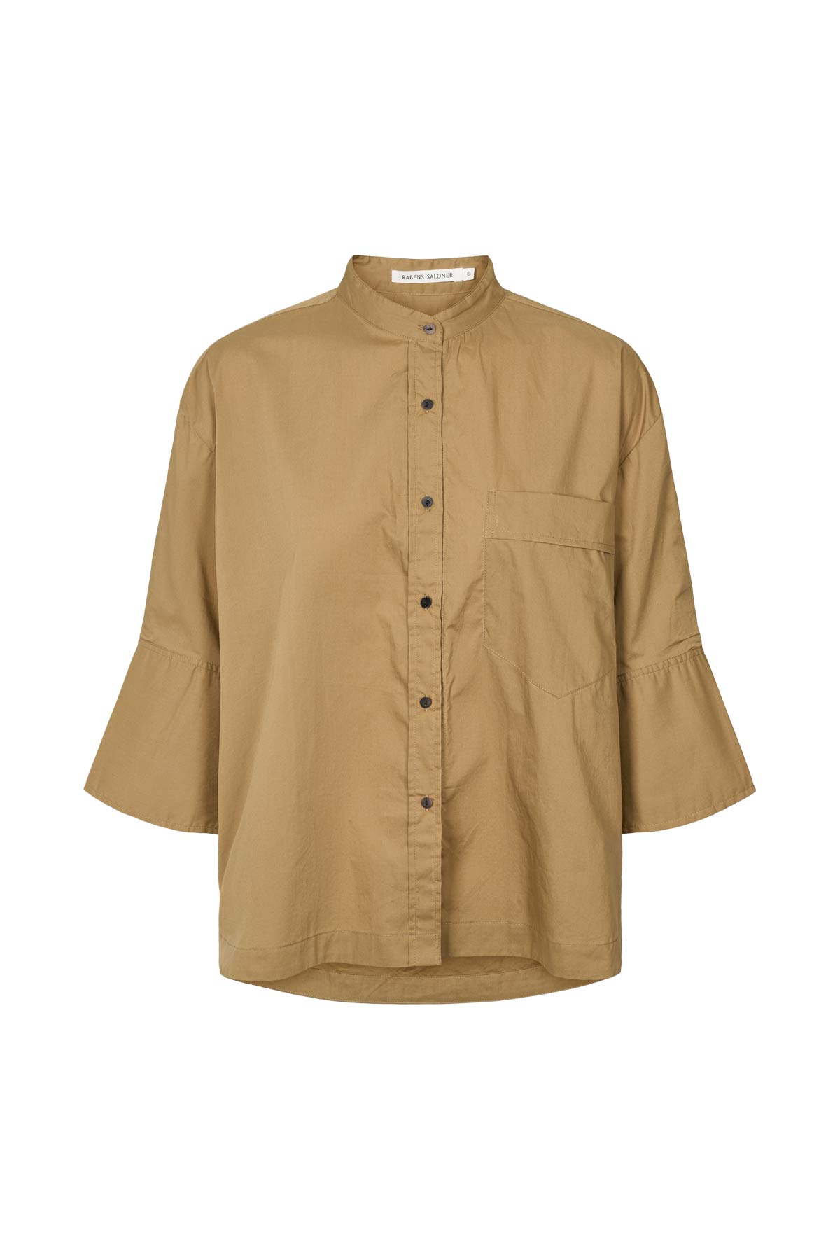 Seval - Poplin boxy shirt I Havanna brown Havanna brown XS 4 - Rabens Saloner - DK