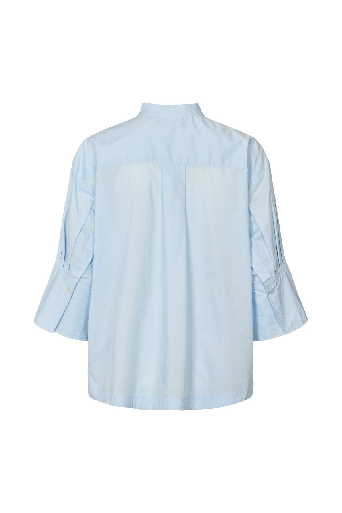Seval - Poplin boxy shirt I Light blue 4 - Rabens Saloner - DK