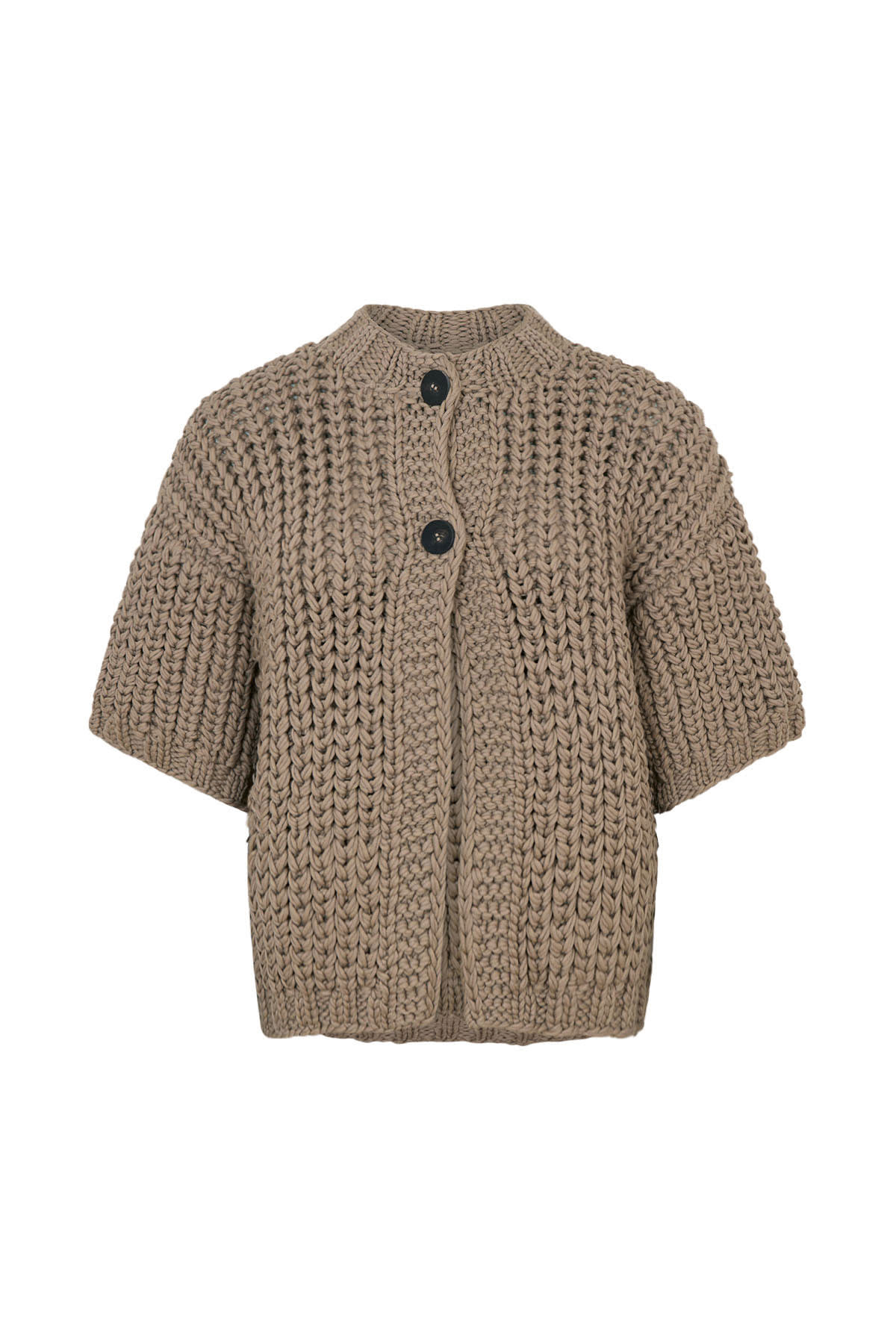 Alice - Rope knit cardigan I Walnut Walnut O/S 5 - Rabens Saloner - DK