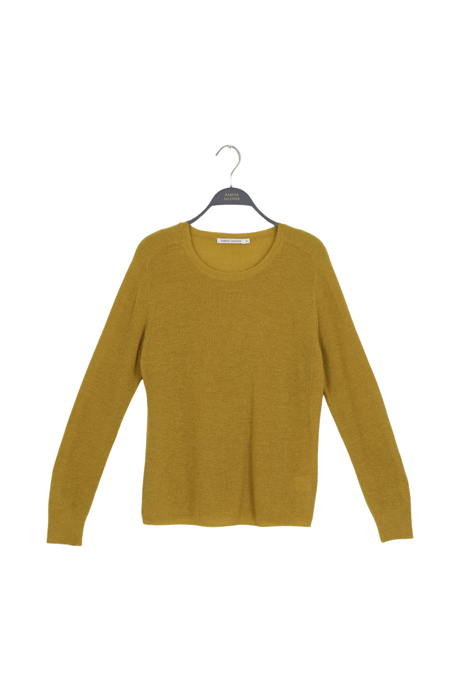 PreLoved Shauna - Waffled knit long sleeve top I Mustard - XL 1 - Rabens Saloner - DK