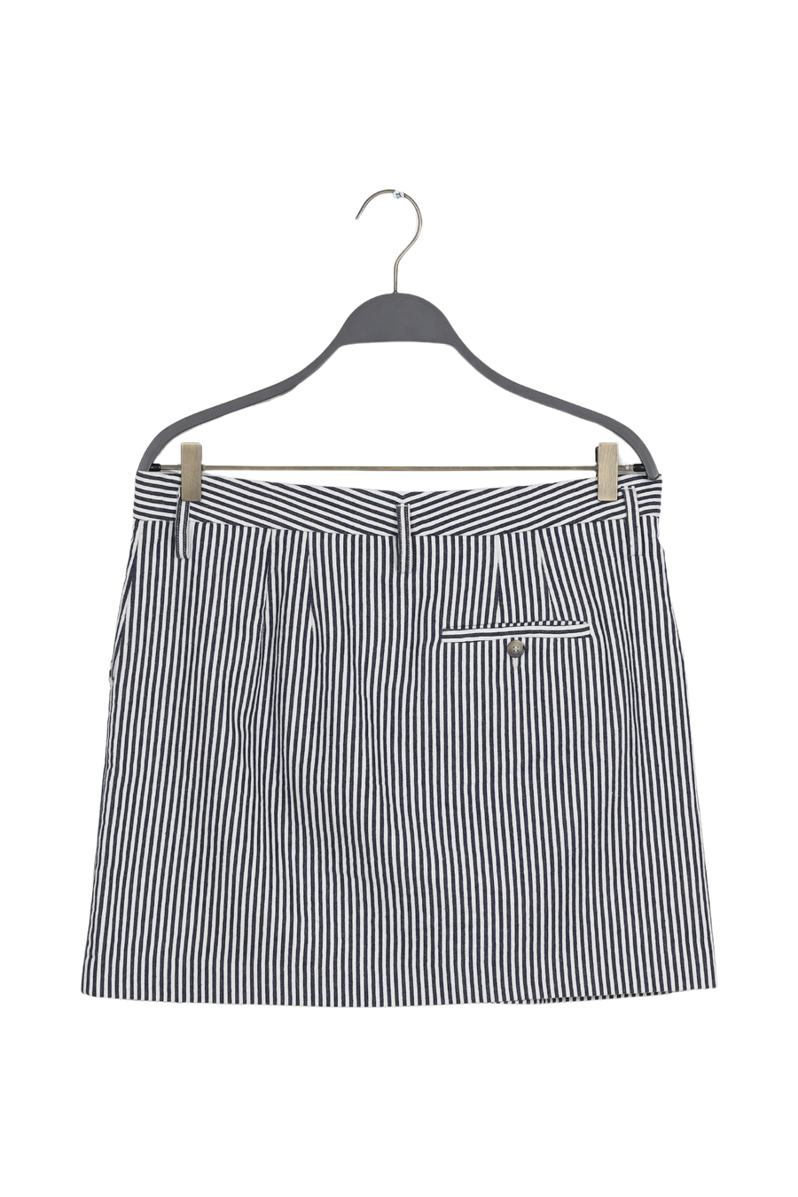 PreLoved Hollie - Easy tailoring short skirt I Blue stripe - XL 2 - Rabens Saloner - DK
