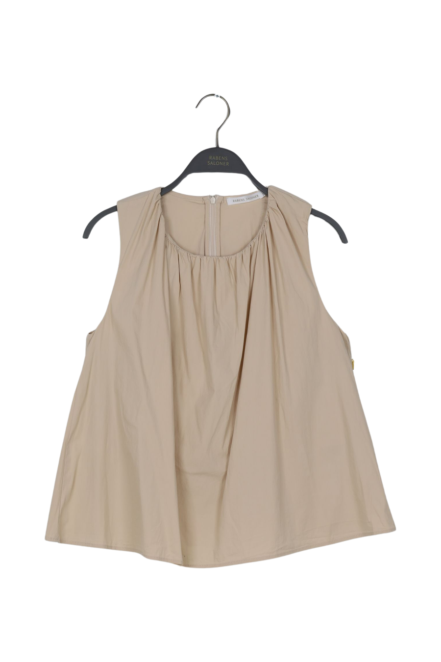 PreLoved Silje - Papery gathered top - L Chalk L 1 - Rabens Saloner - DK