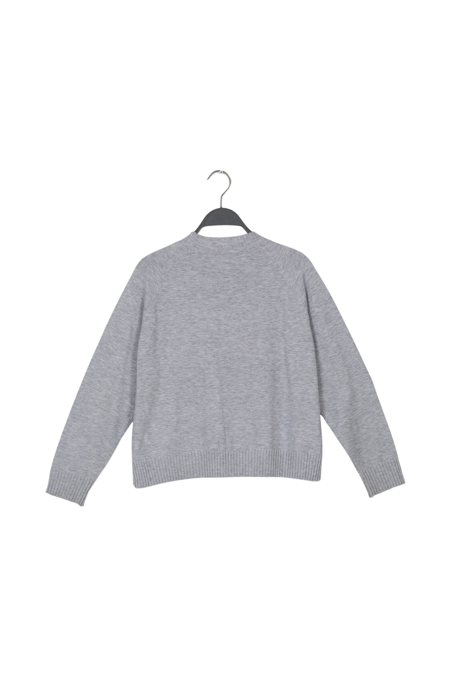 PreLoved Ruca - Knit lounge boxy sweater I Grey melange - M 2 - Rabens Saloner - DK