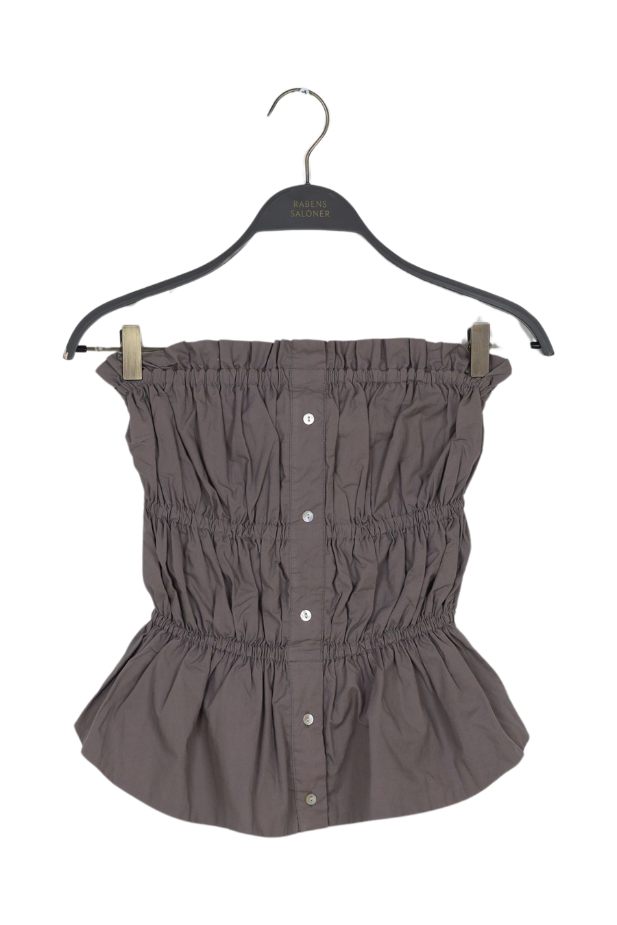 PreLoved Suki - Poplin elastic bodice - S Granite S 1 - Rabens Saloner - DK