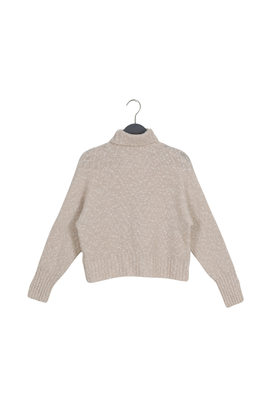 PreLoved Baze - Freckled knit cropped sweater I Beige - S/M 2 - Rabens Saloner - DK