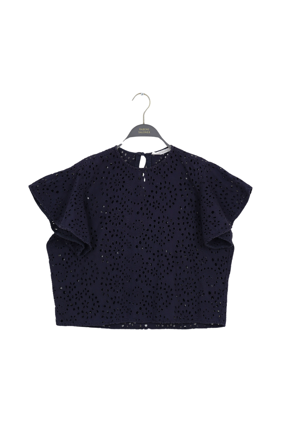 PreLoved Heena - Jumbo stitch top I Caviar Black - L 1 - Rabens Saloner - DK
