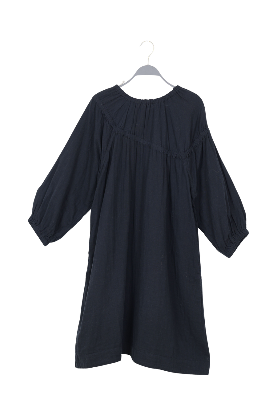 PreLoved Mae - Cotton dbl elasticated dress I Black - S/M 2 - Rabens Saloner - DK