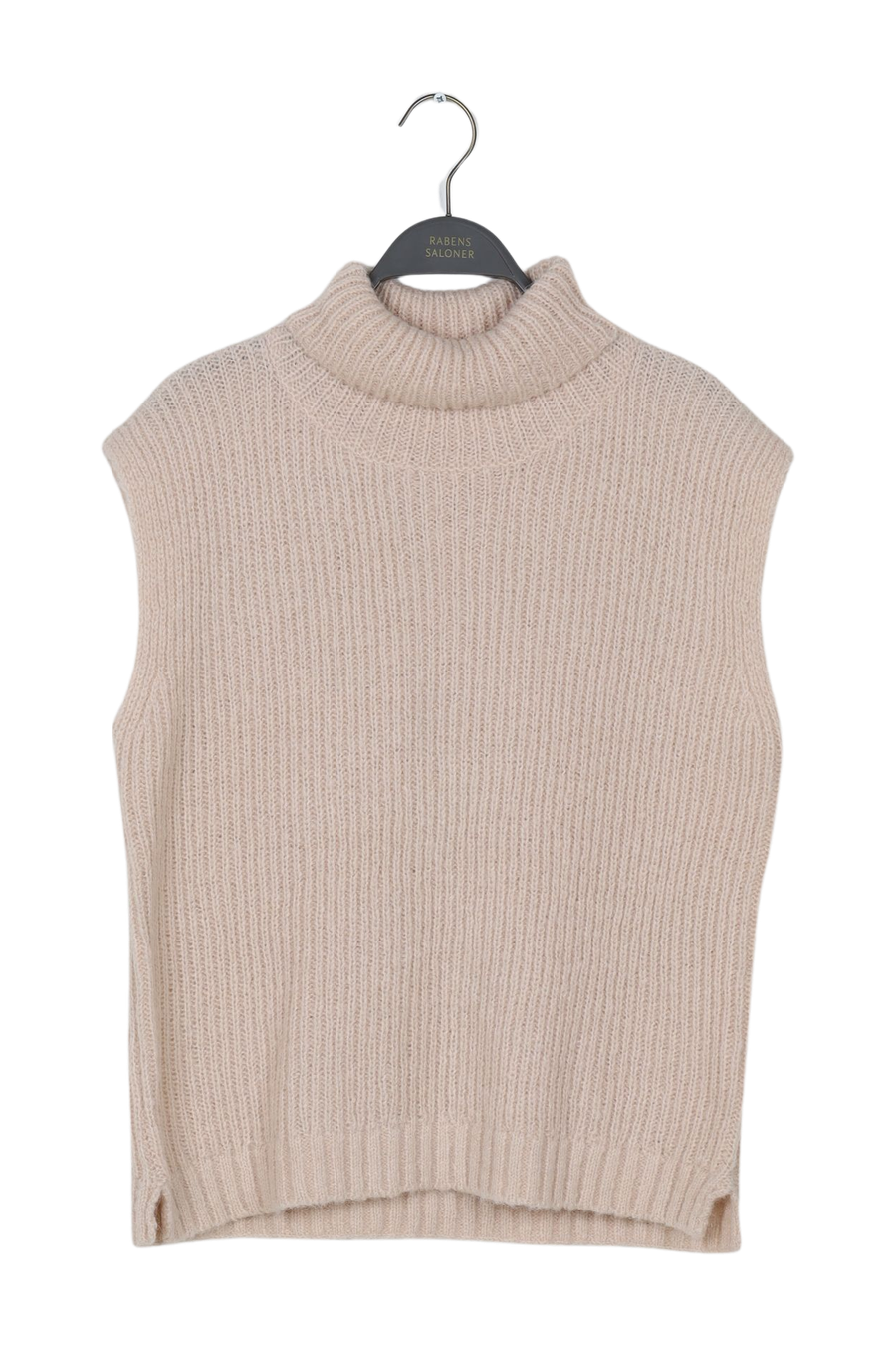 PreLoved Koto - Dual knit funnel neck vest I Beige - XL Beige XL 1 - Rabens Saloner - DK