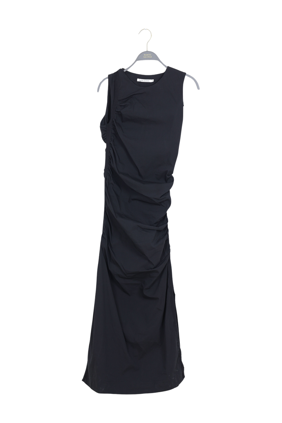 PreLoved Bibber - Papery fitted long dress I Black - XS 1 - Rabens Saloner - DK