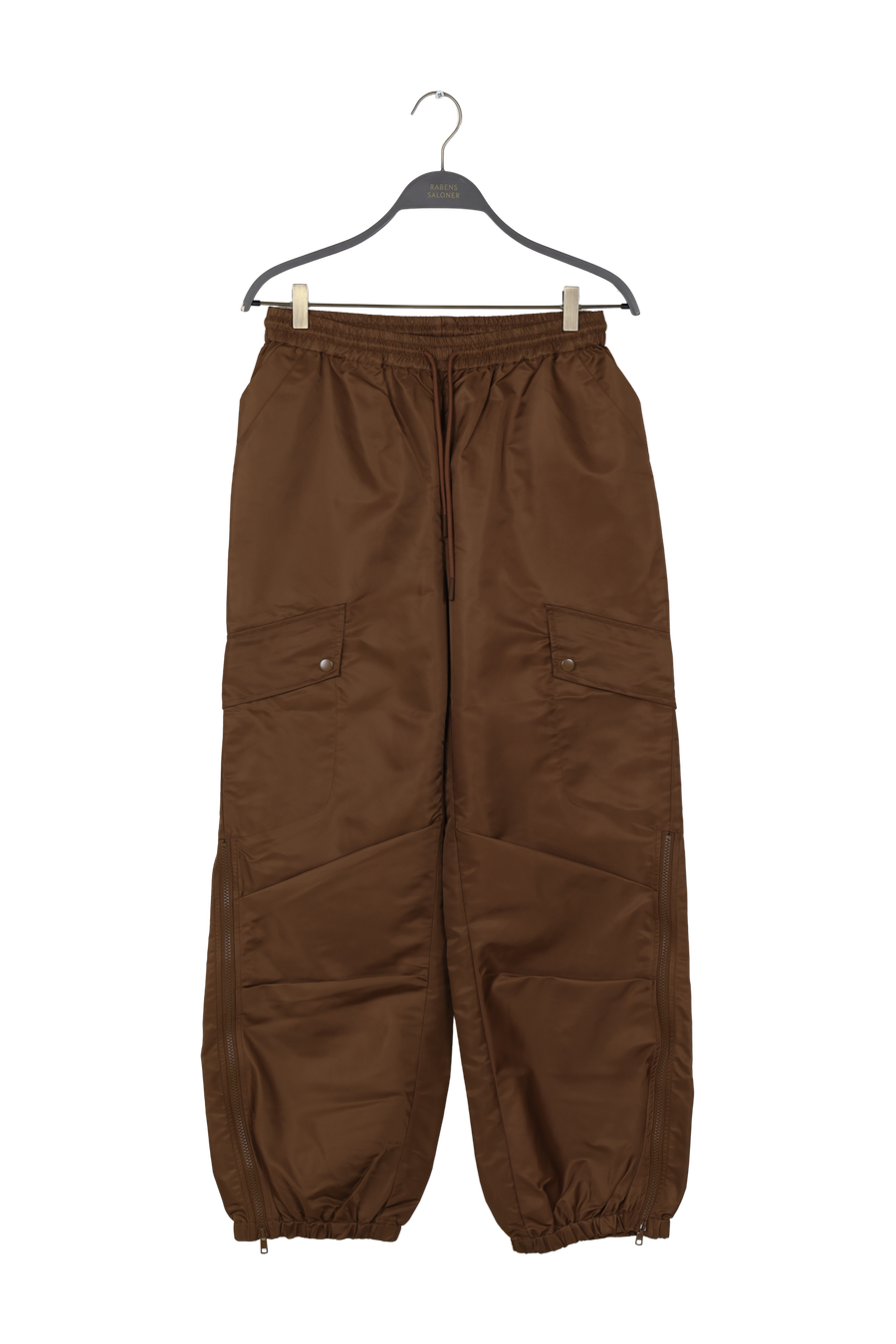 PreLoved Justa - Nylon pants I Coffee - S Coffee S 1 - Rabens Saloner - DK