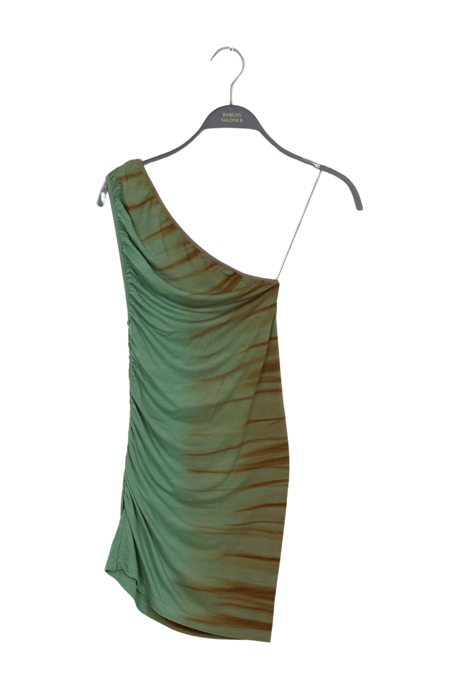 PreLoved Lua - Tidal one shoulder dress I Green combo - S 1 - Rabens Saloner - DK