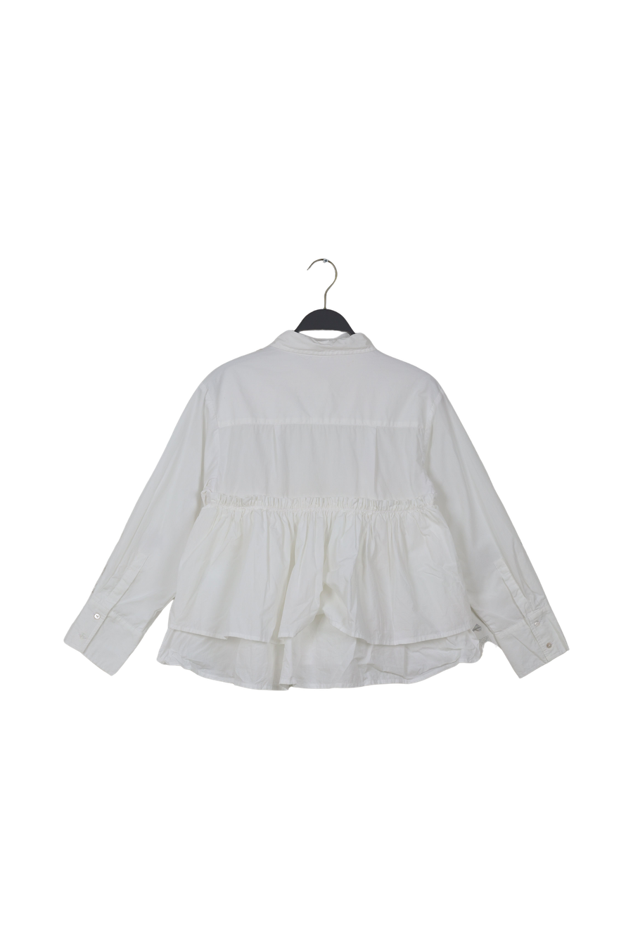 PreLoved Shaker - Poplin frill shirt I White - M 2 - Rabens Saloner - DK