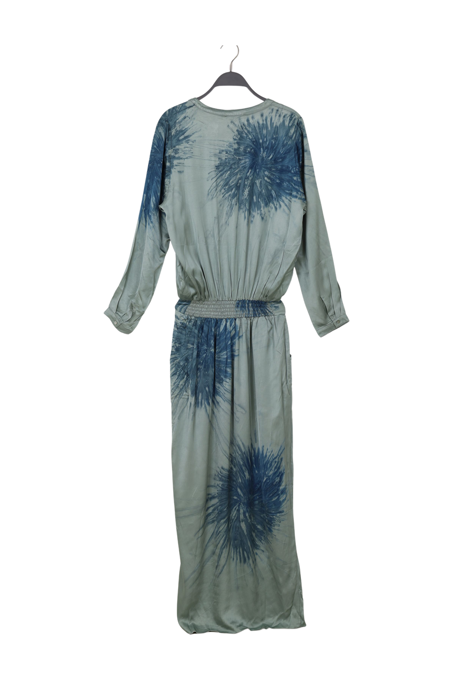 PreLoved Vera - Cartwheel wrap over dress I Ocean combo - L