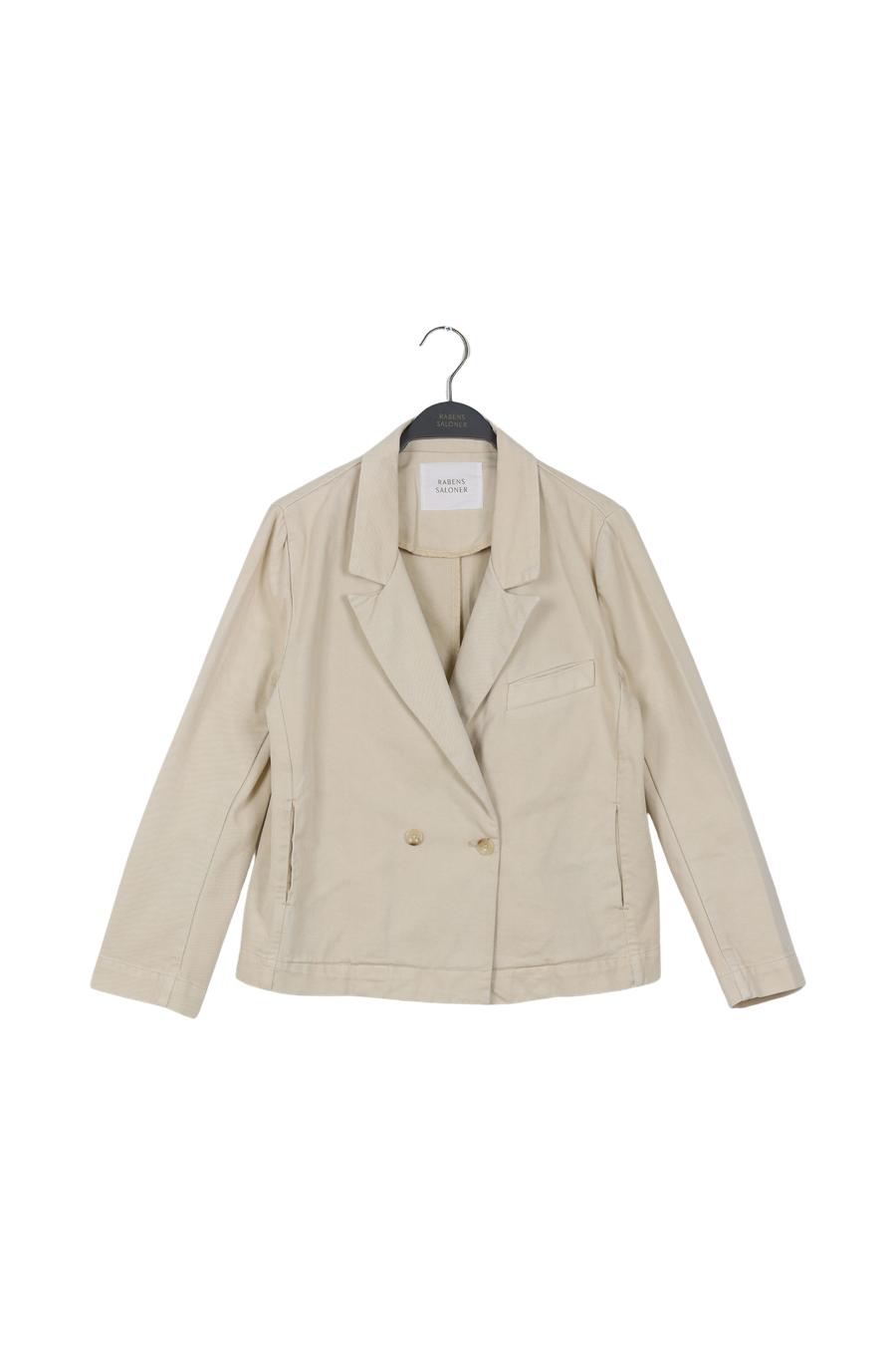 PreLoved Aeva - Canvas drill crop jacket I Bone - XS