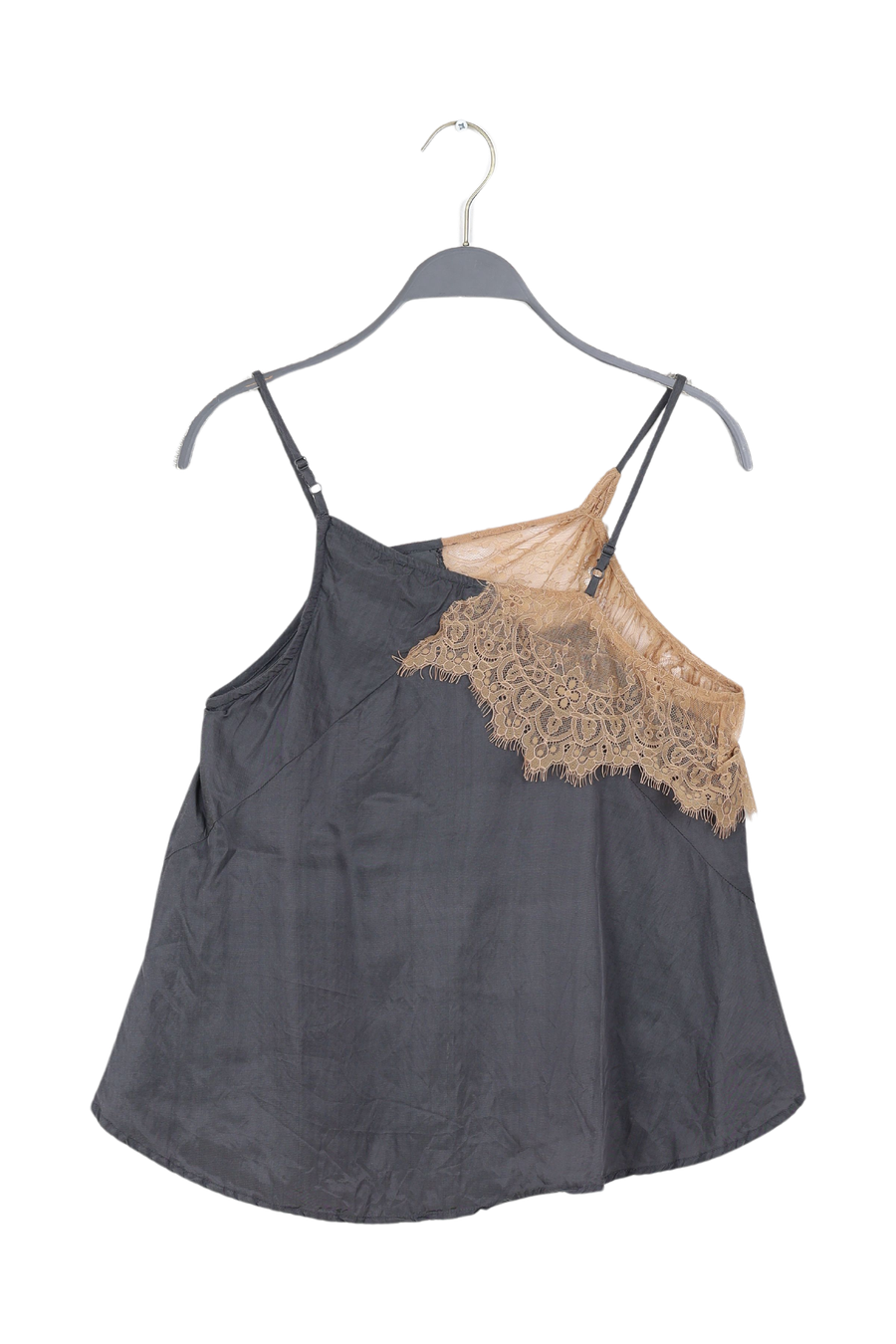 PreLoved Blondie - Sheer lace camisole top I Dark shadow combo - S
