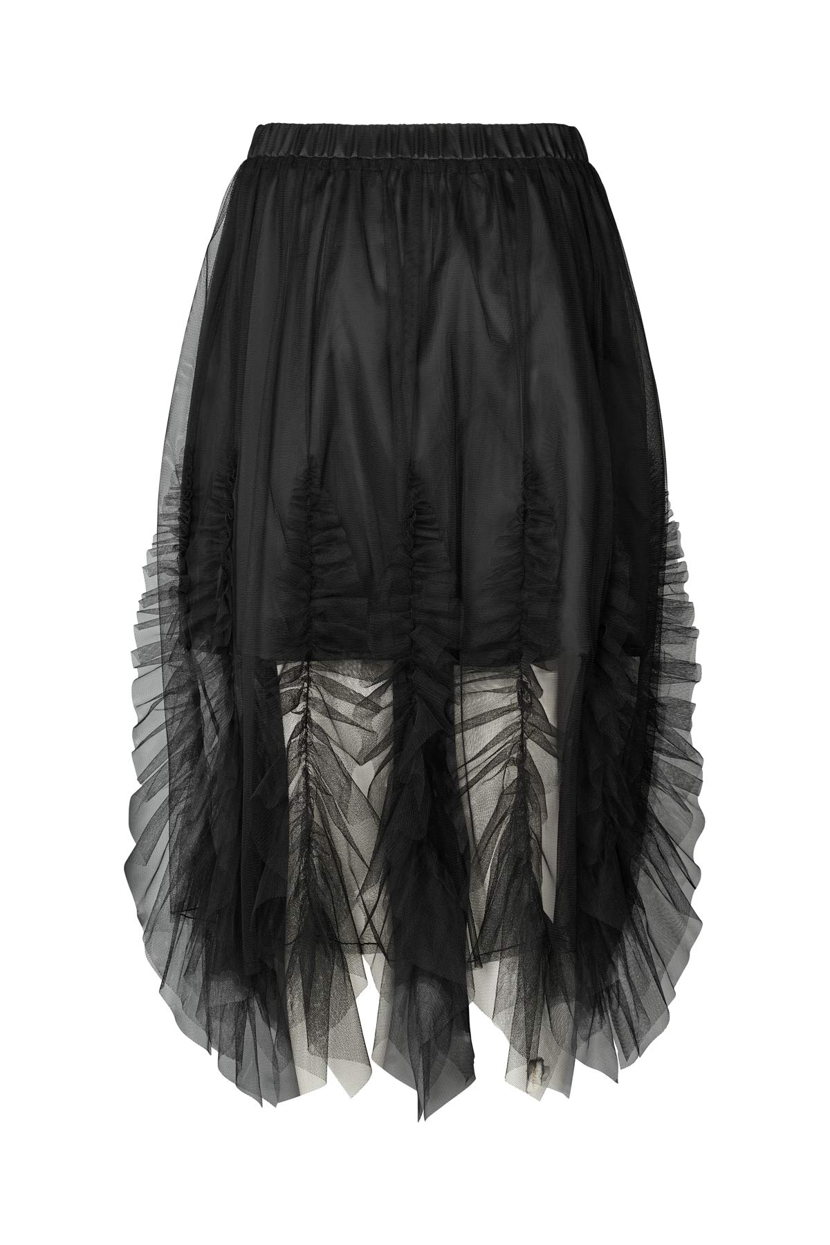 Glenda - Frilly tulle skirt I Black 13 - Rabens Saloner - DK