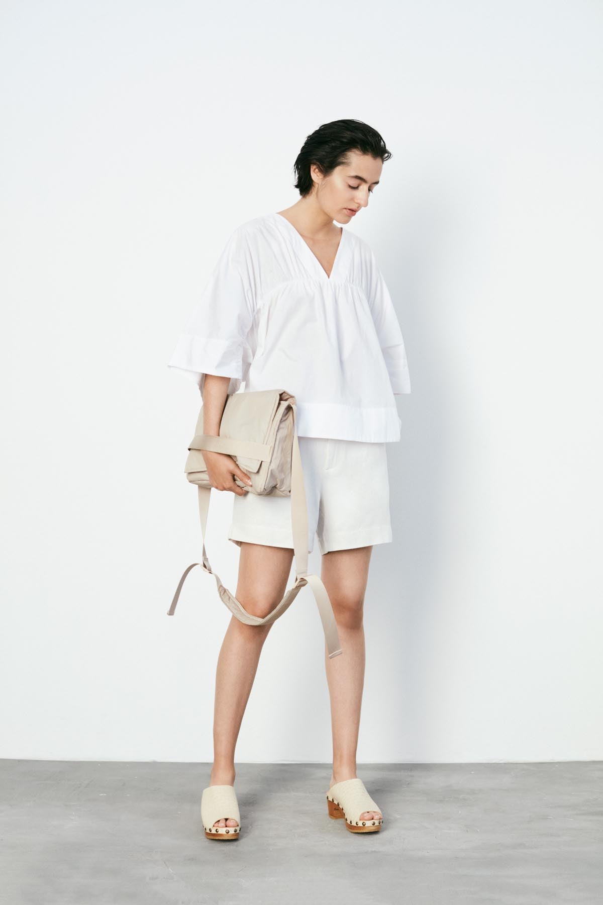 PreLoved Dara - Hemp canvas shorts - XL 3 - Rabens Saloner - DK