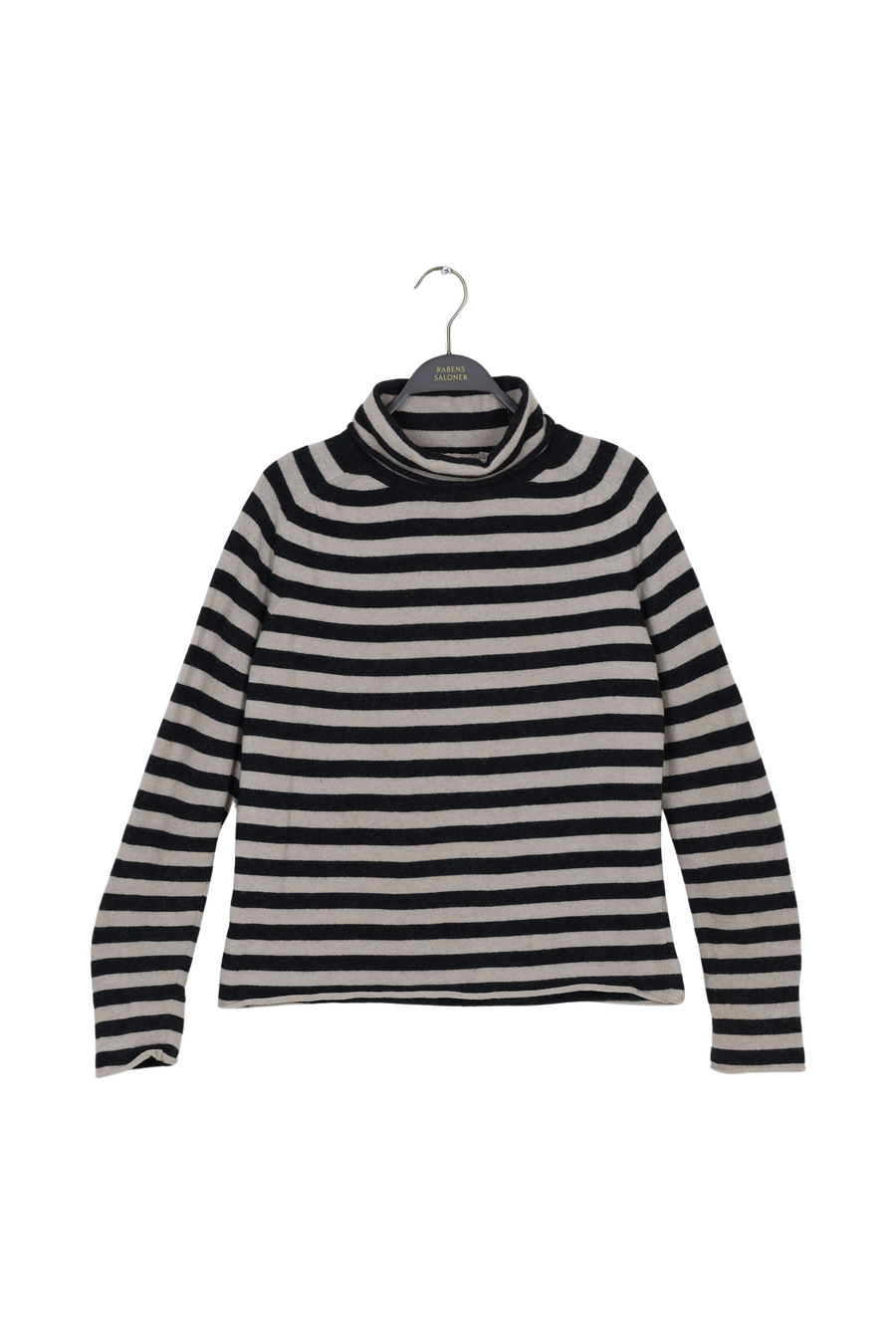 PreLoved Maddox - Eco merino fitted sweater - XS OATMEAL/CHARCOAL XS 1 - Rabens Saloner - DK