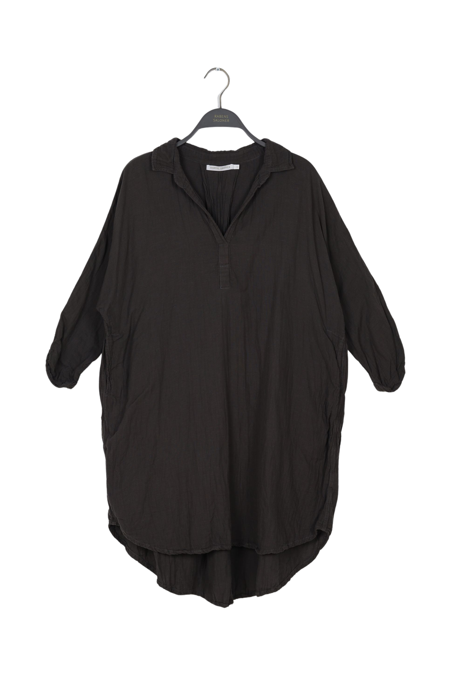 PreLoved Oda - Cotton kaftan - S Black S 1 - Rabens Saloner - DK