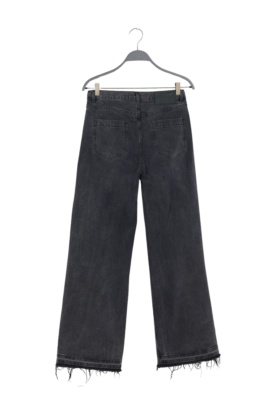 PreLoved Fellini - Denim black straight pants I Washed black denim - 27 2 - Rabens Saloner - DK