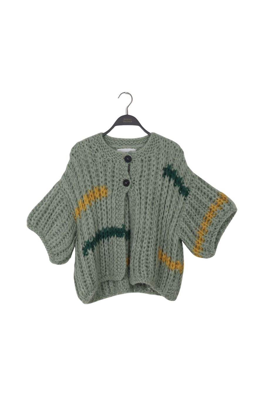 PreLoved Alice - Handknit break stripe cardigan - XS