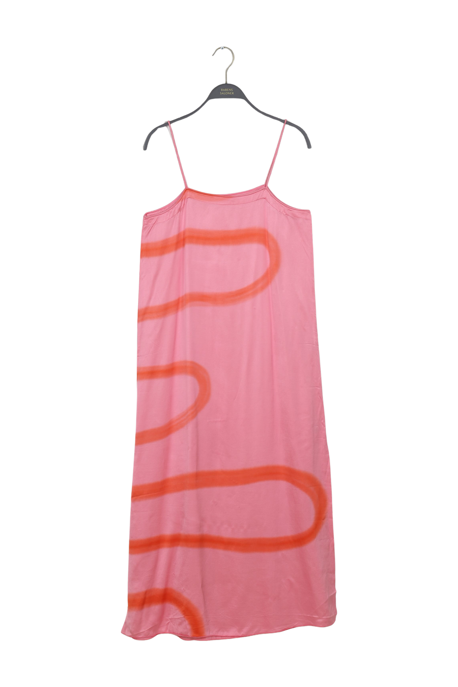 PreLoved Laurette - Fluid camisole dress I Flamingo combo - M 1 - Rabens Saloner - DK