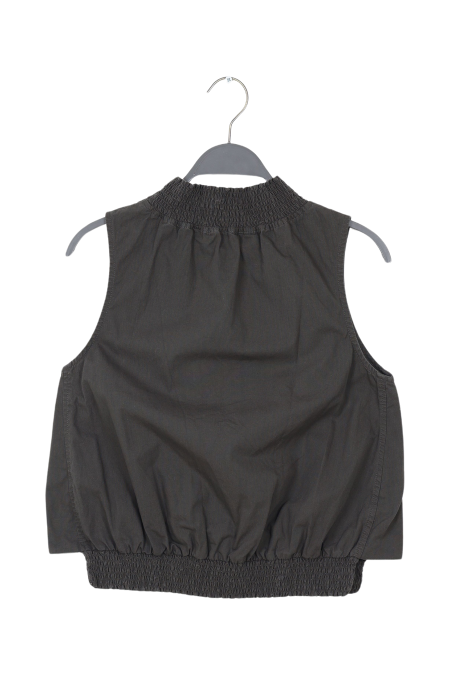 PreLoved Fiola - Poplin heavy shirring top I Pirate black - S