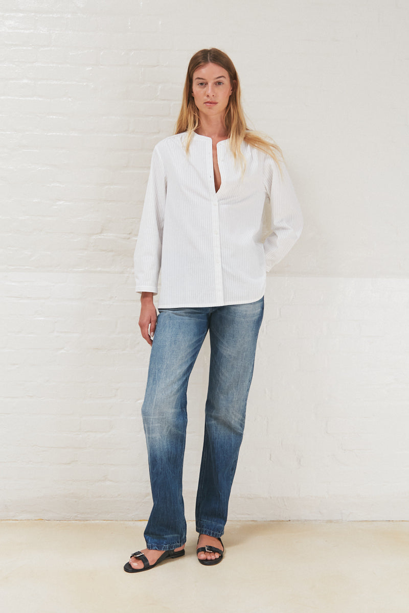 PreLoved Sibyl - Sheer shirting shirt - XS 2 - Rabens Saloner - DK