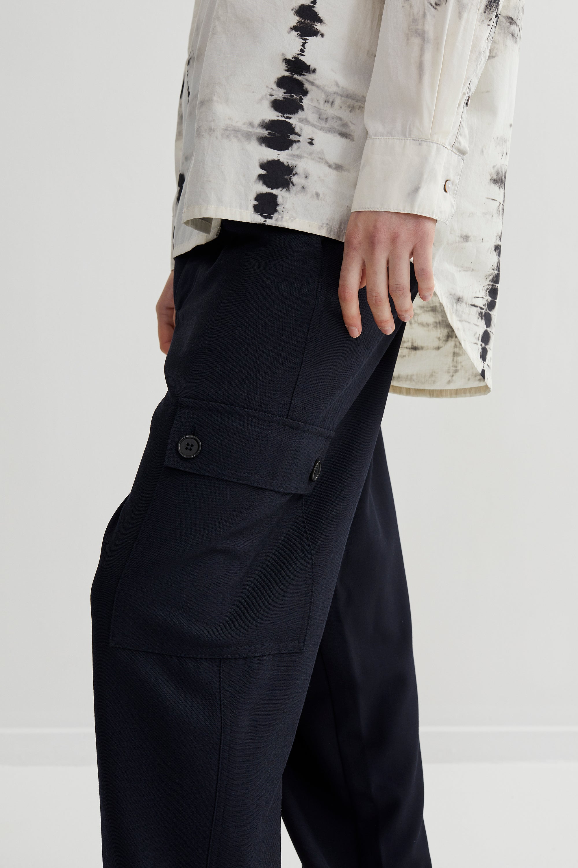 PreLoved Harper - Light tailoring military pant - S 4 - Rabens Saloner - DK