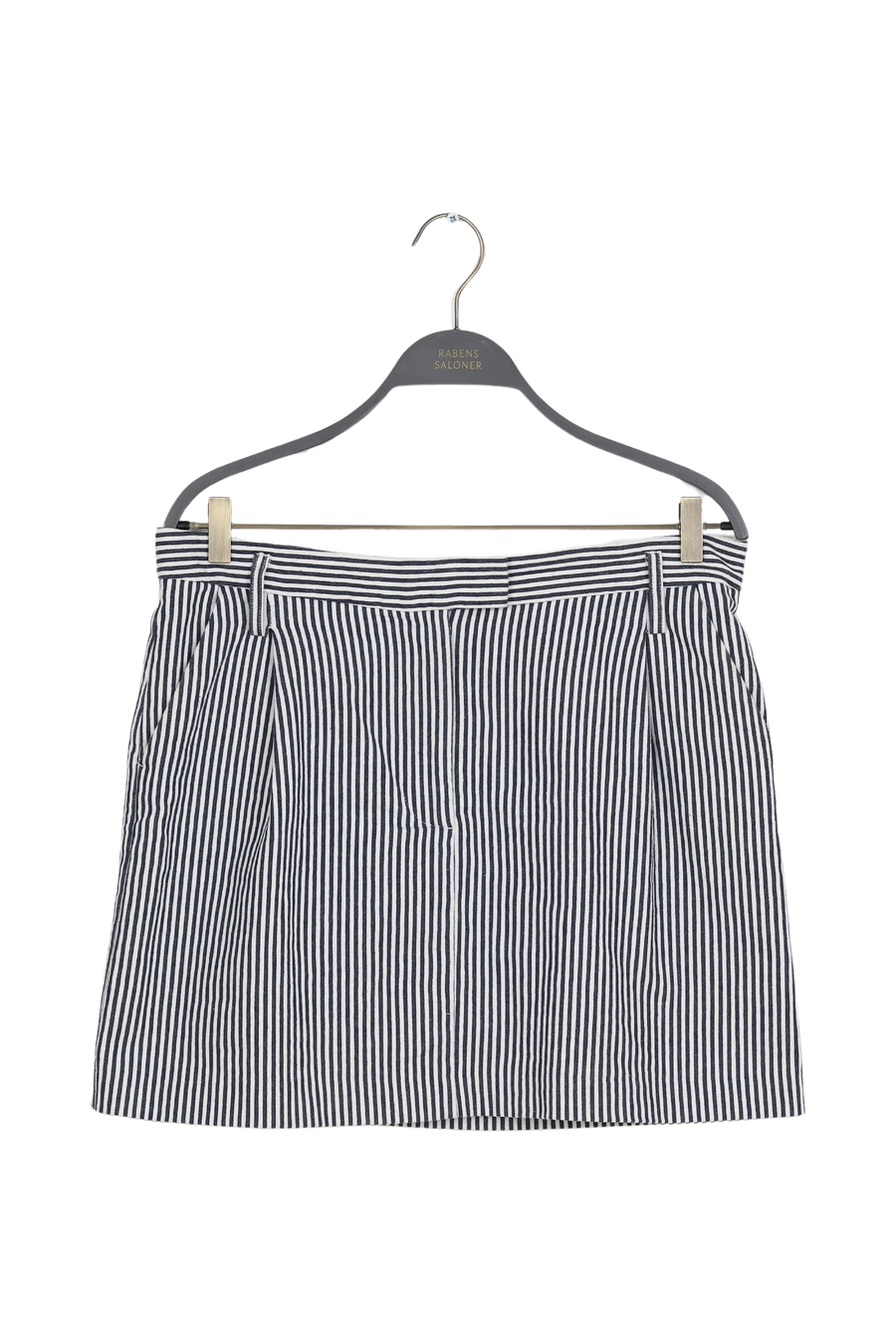PreLoved Hollie - Easy tailoring short skirt I Blue stripe - XL 1 - Rabens Saloner - DK