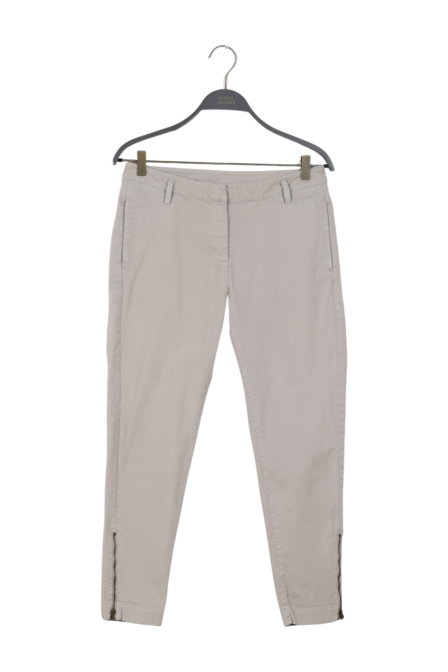 PreLoved Carita - Canvas organic relax fit pant - M CANVAS GREY M 1 - Rabens Saloner - DK