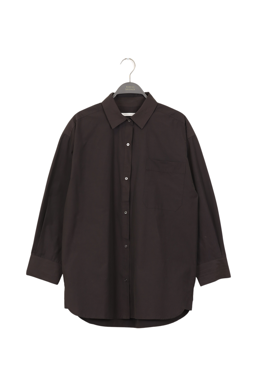 PreLoved Ottilia - Weightless O/S shirt - XS/S LIQUORICE BLACK XS/S 1 - Rabens Saloner - DK