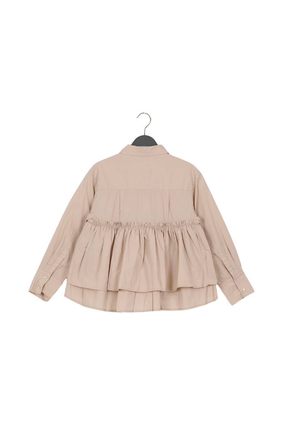 PreLoved Shaker - Poplin frill shirt I Powder - S 2 - Rabens Saloner - DK