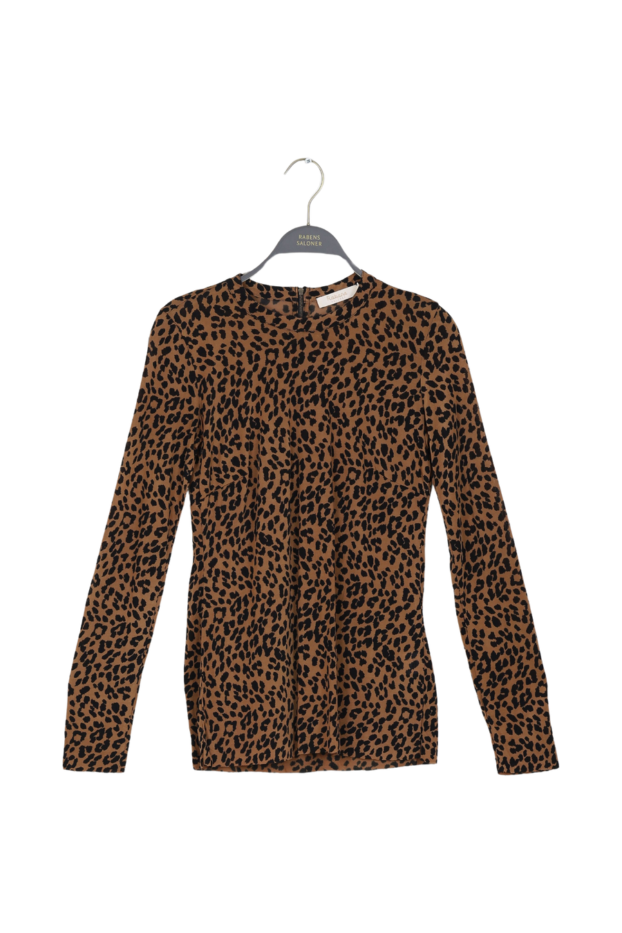 PreLoved Agnia - Leopard print tube blouse - S Cognac S 1 - Rabens Saloner - DK