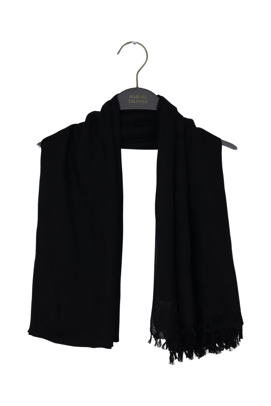 PreLoved Black scarf - OS Black OS 1 - Rabens Saloner - DK