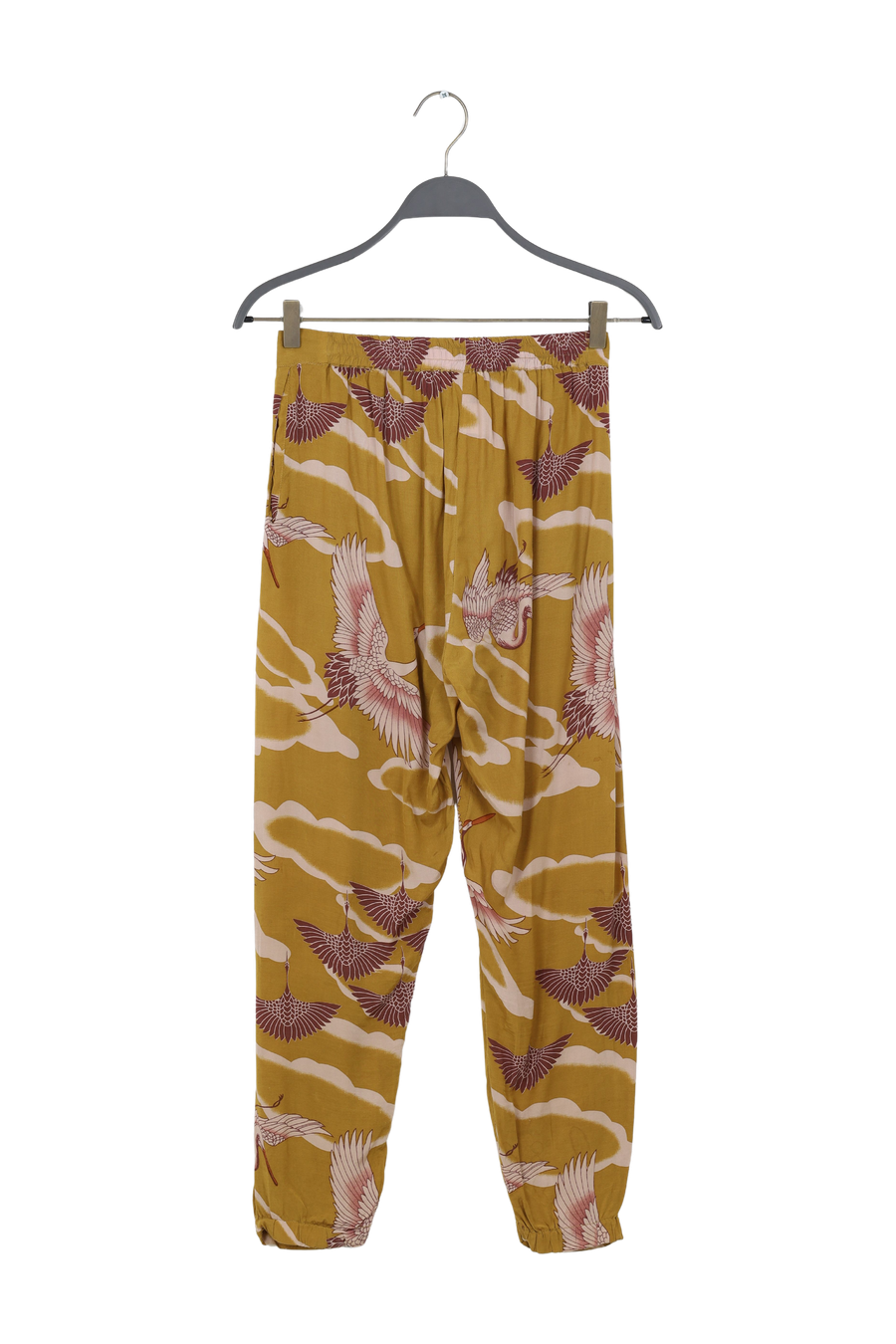 PreLoved Ika - Crane print pants - XS 2 - Rabens Saloner - DK