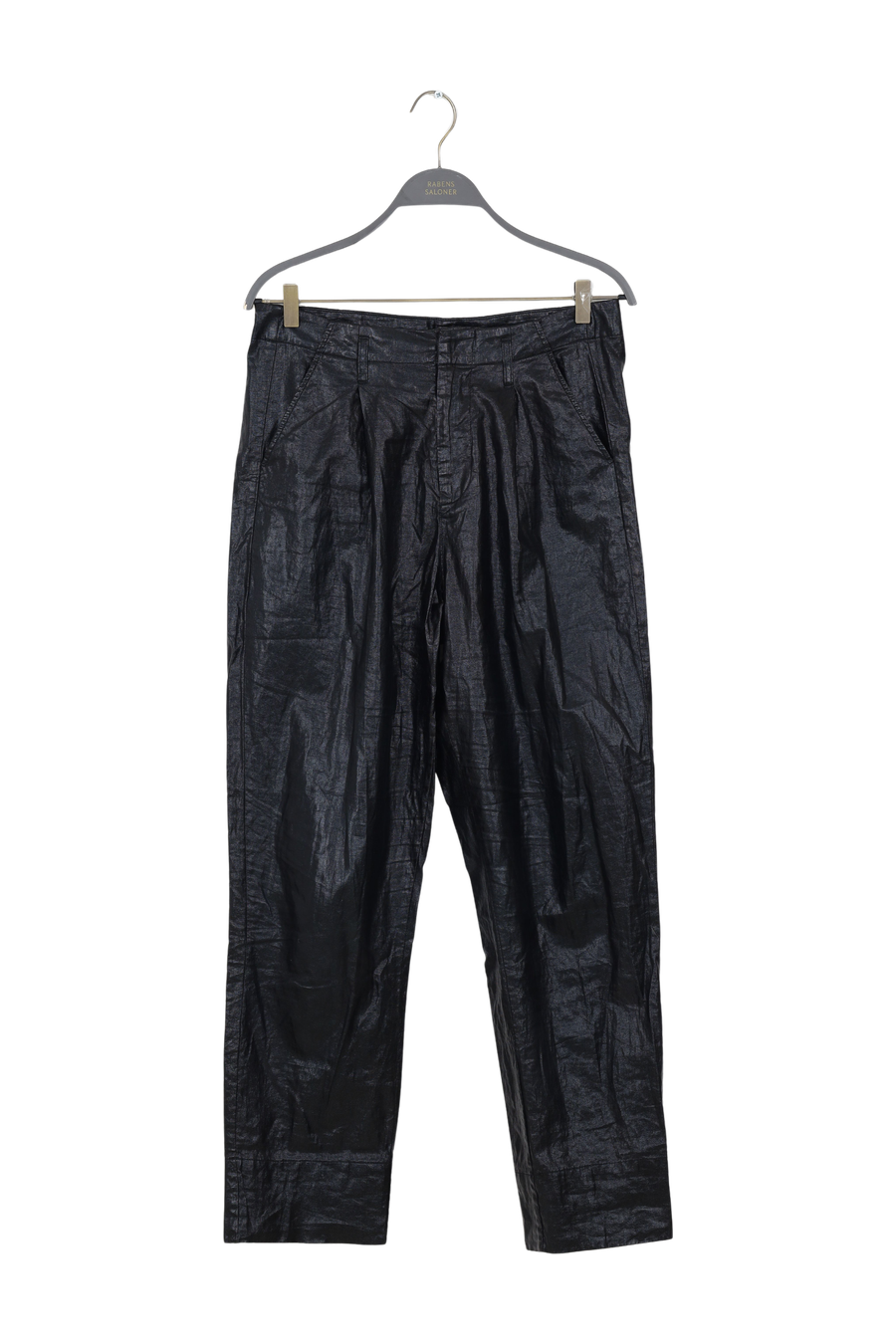 PreLoved Raina - Glazed pleat pants I Black - S 1 - Rabens Saloner - DK