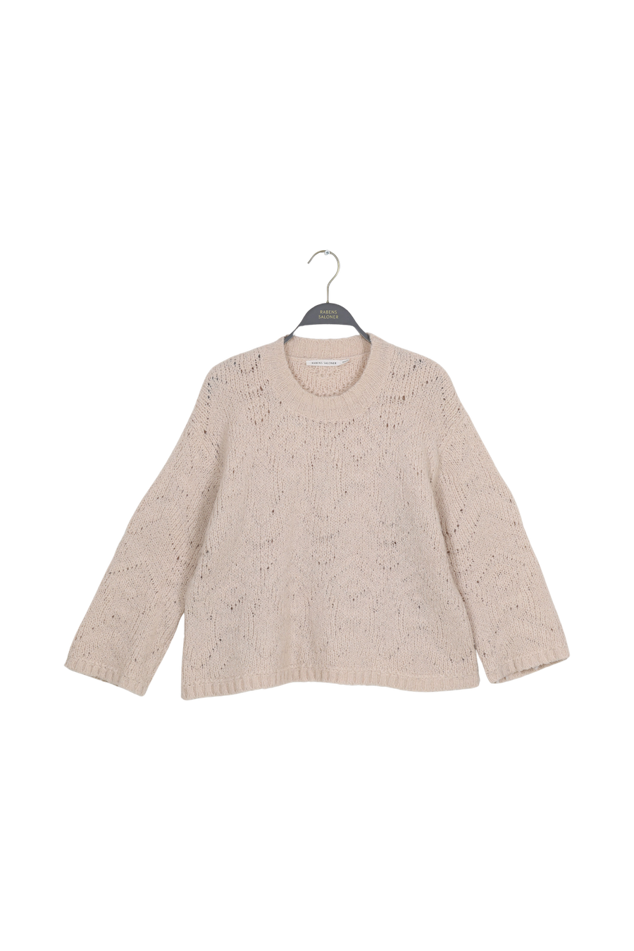 PreLoved Elsie - Dual knit oversize sweater I Beige - XS/S 1 - Rabens Saloner - DK