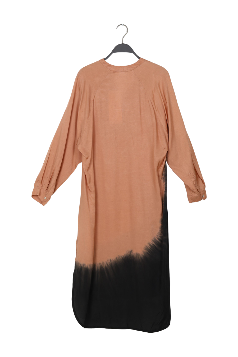 PreLoved Lareen - Coastal over size shirt dress I Black peachy combo - S/M 2 - Rabens Saloner - DK