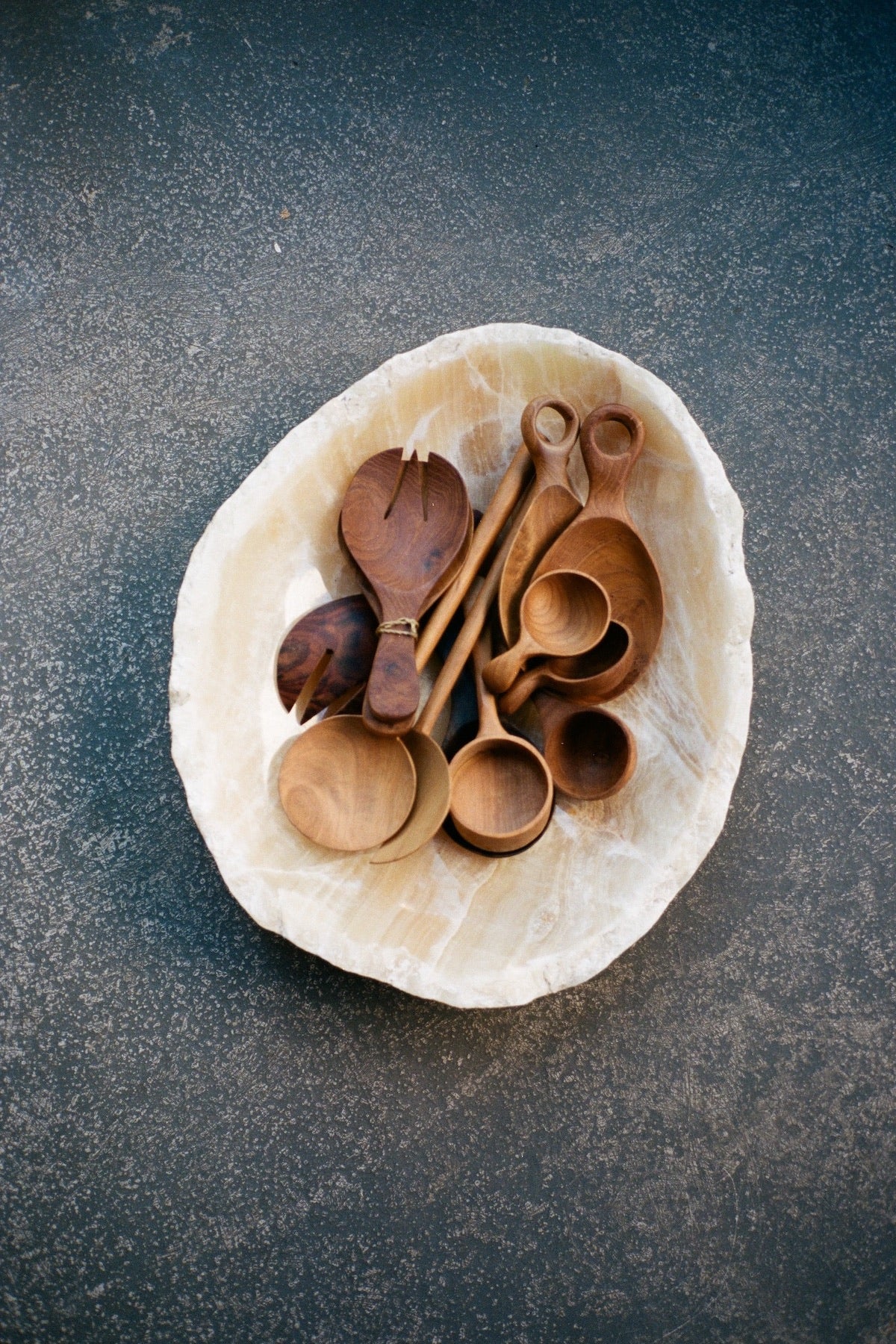 LORCA - Teak wood serving spoon 2 - Rabens Saloner - DK