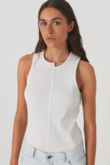 Hellin - Jersey rib combo tank I Orangey    5 - Rabens Saloner - DK