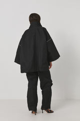 Alis - Nylon tunic jacket I Caviar black
