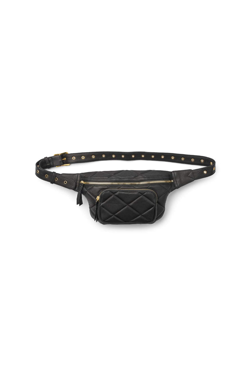 Rabens Saloner - Leather Bumbag S BLACK O/S  1 - Rabens Saloner - DK