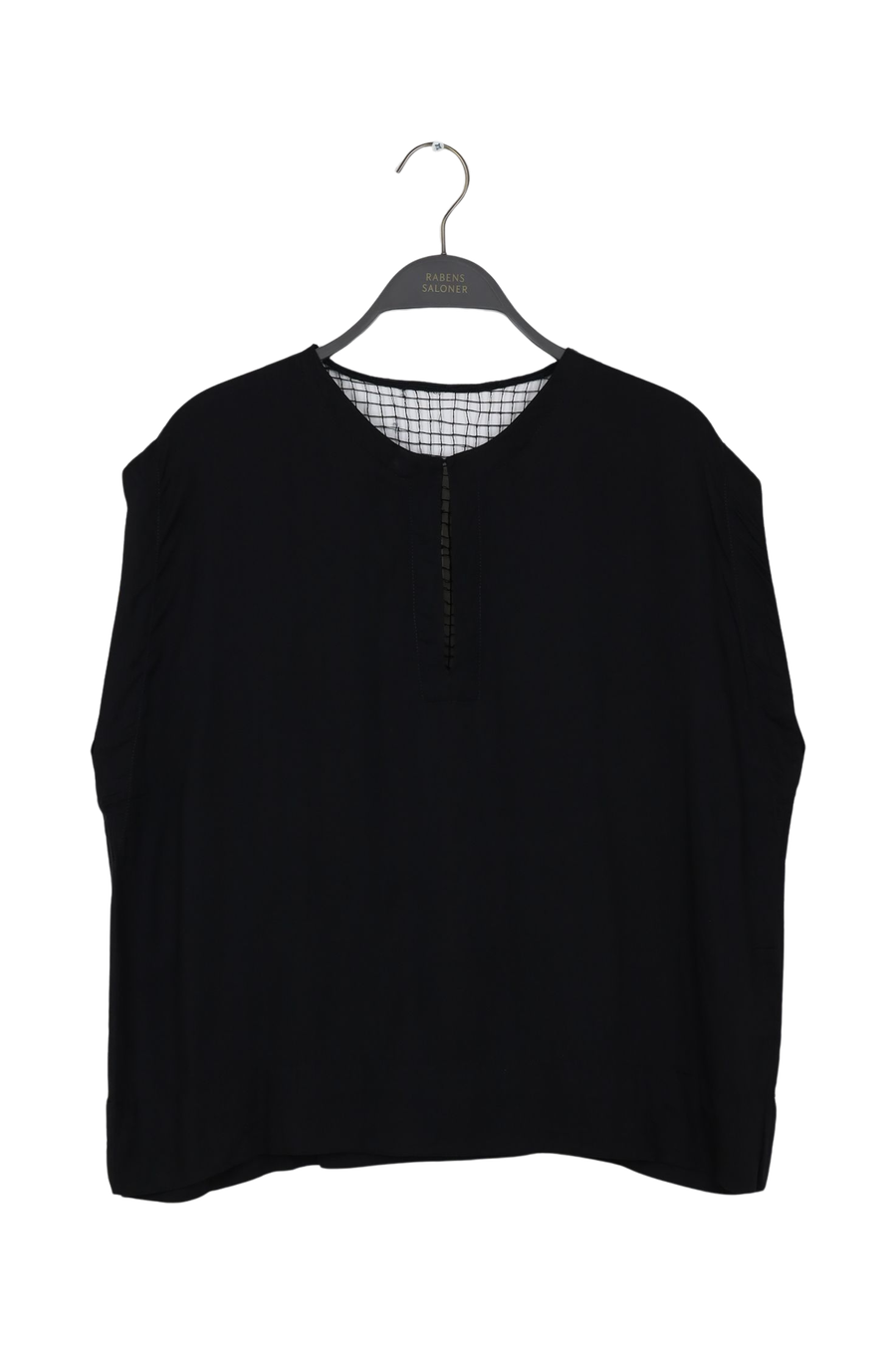 PreLoved Rosalyn - Funnel web blouse I Black - L Black L 1 - Rabens Saloner - DK