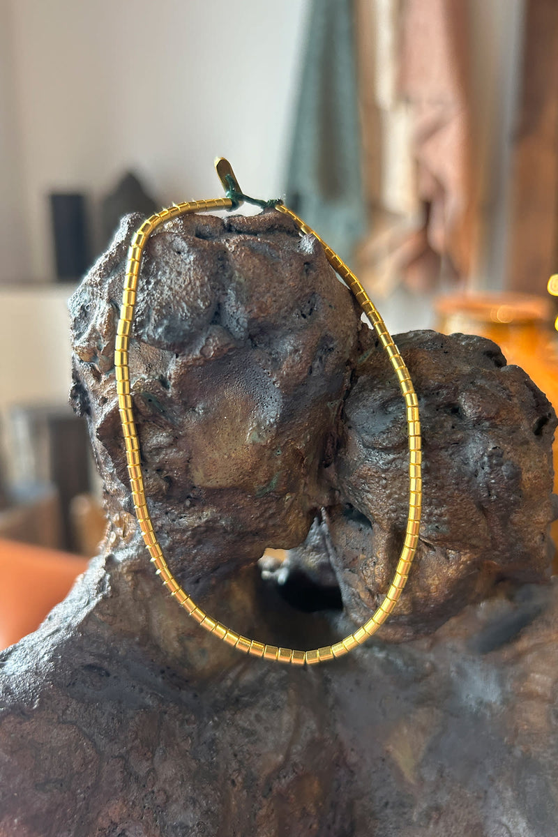 Tube Bead Anklet - Nafsu I Gold 1 - Rabens Saloner - DK